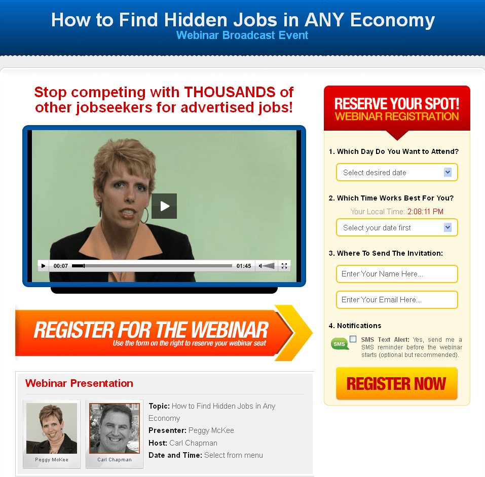 HJF Webinar Registration Page Screen