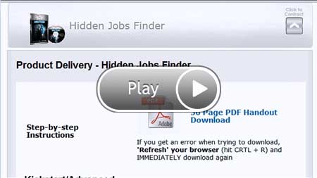 Hidden Jobs Finder System Walk-through Video