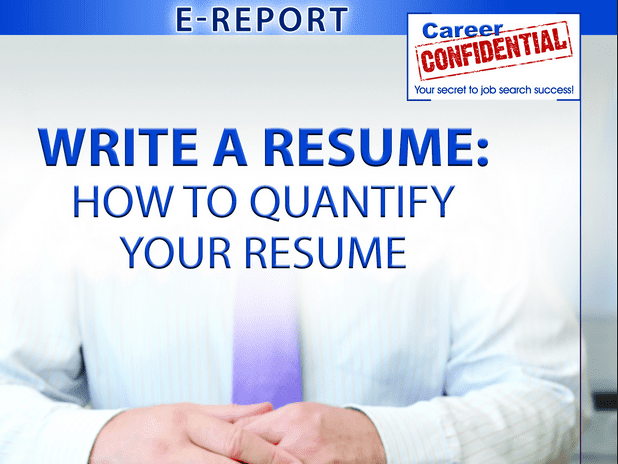 How to Write a Resume with Quantification Amazon eReport